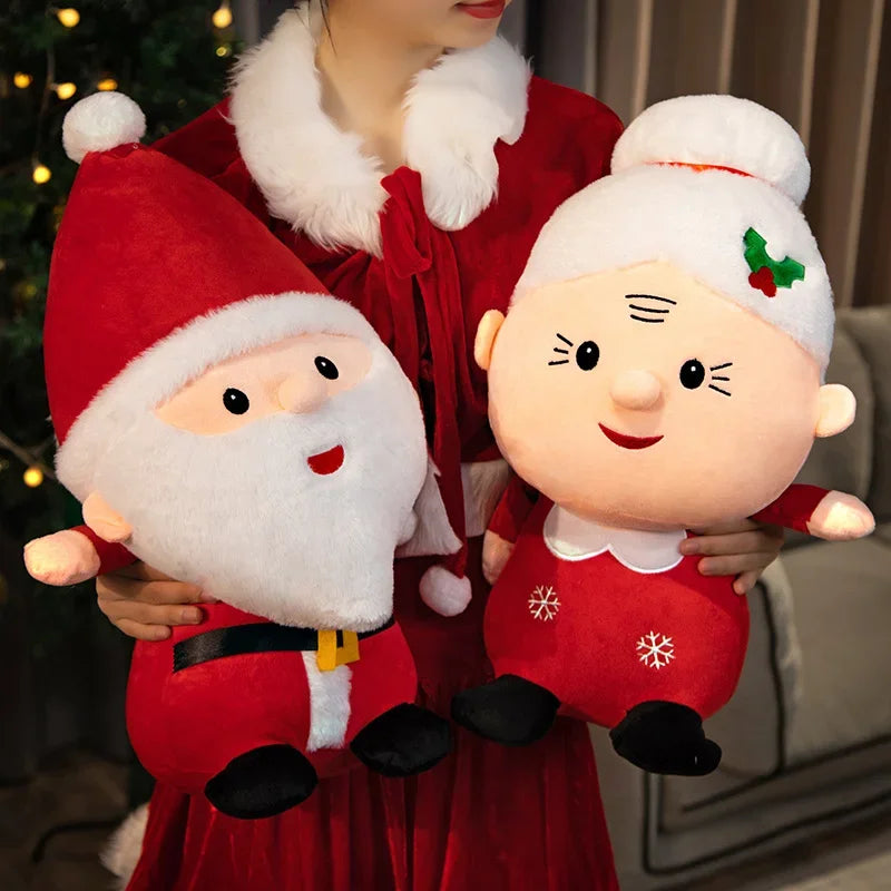 NEW COLLECTIONS 23-50CM Cute Santa Claus Snowman Elk Granny Plush Toys Christmas Decor Dolls Stuffed Children Toy Christmas Gift